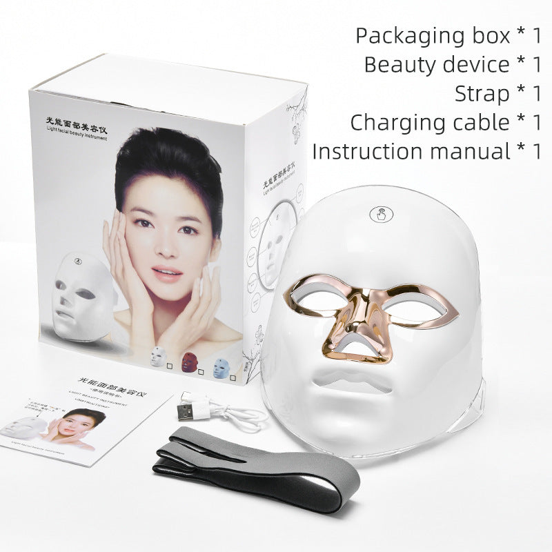 Rechargeable LED Light Therapy Facial Mask