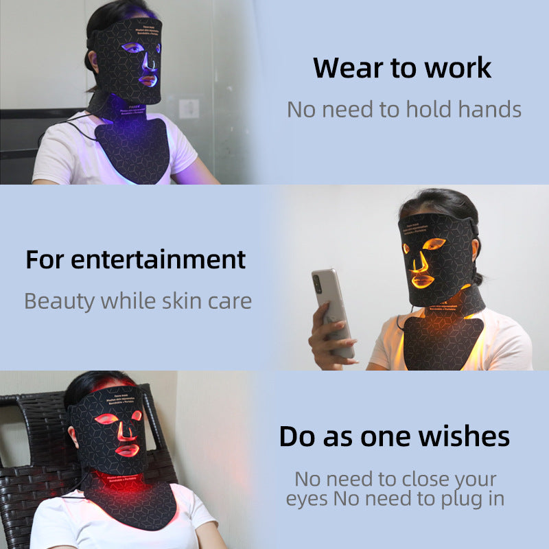 LED Red Light Therapy Mask Skin Rejuvenation Device