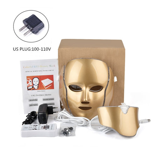 LED Phototherapy Neck Mask Skin Rejuvenation Device