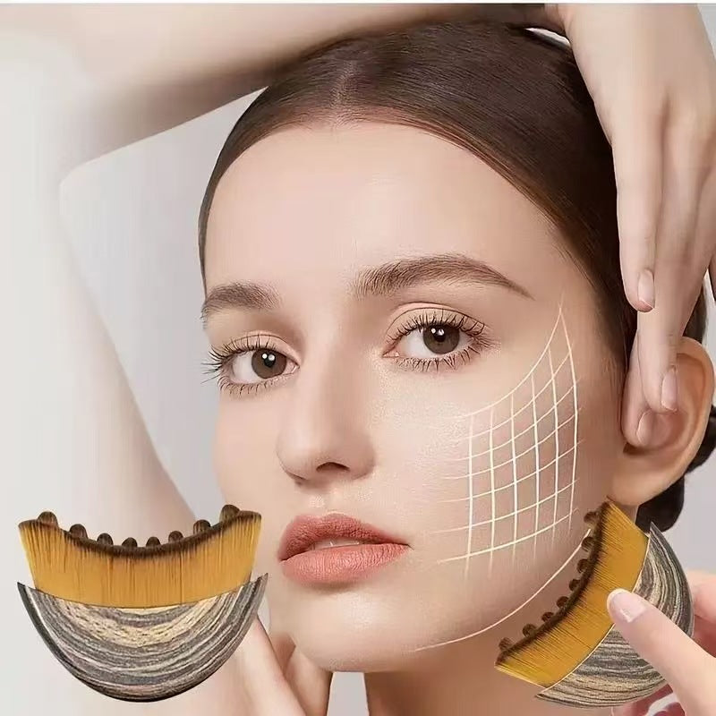 Lymphatic Contour Facial Massage Brush for Eye and Neck Care
